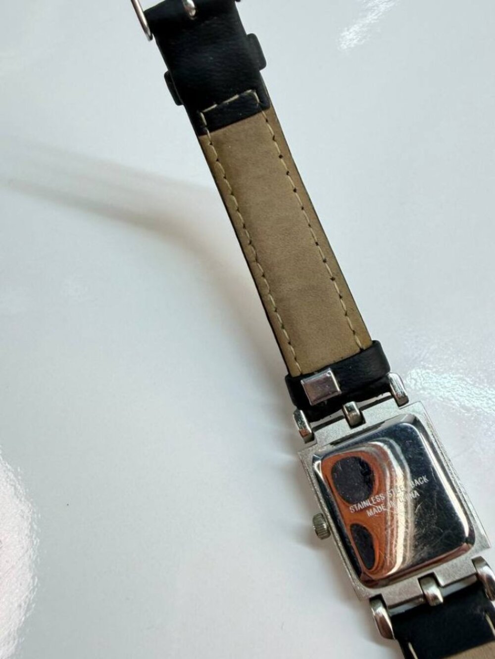 Michel Germain Rectangular Watch – Black Leather Strap - Picture 8 of 12
